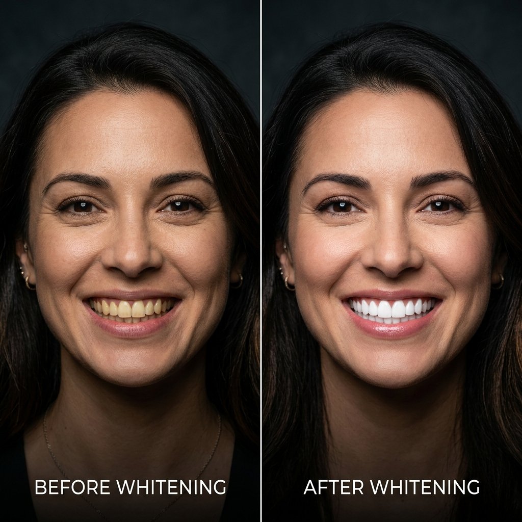 After Laser Teeth Whitening
